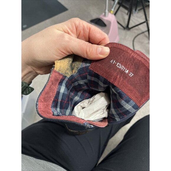 Italmoda Leather Artsy Lace Buckle Zip Boots Womens EU Size 37 - Picture 14 of 14